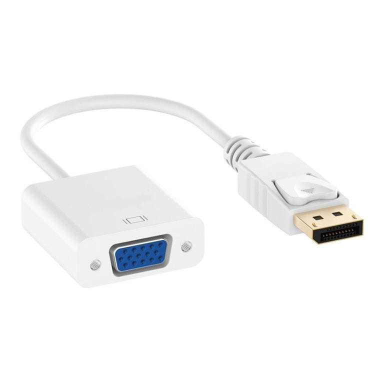DP to VGA Adapter Wire Square Adapter, Cable Length: 15cm(Black)