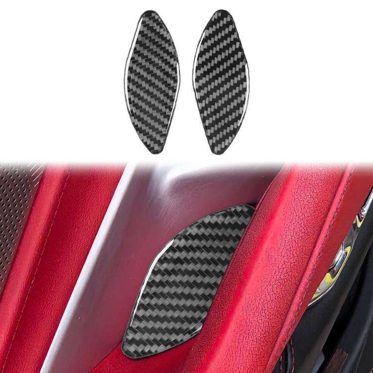 For Chevrolet Corvette C8 2pcs /Set Inner Door Bowl Sticker(Black)
