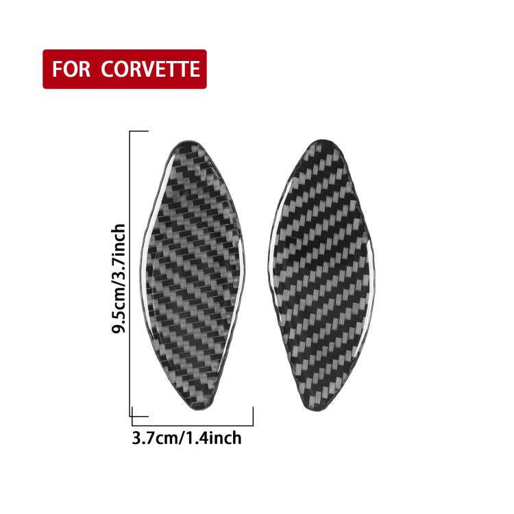 For Chevrolet Corvette C8 2pcs /Set Inner Door Bowl Sticker(Black)