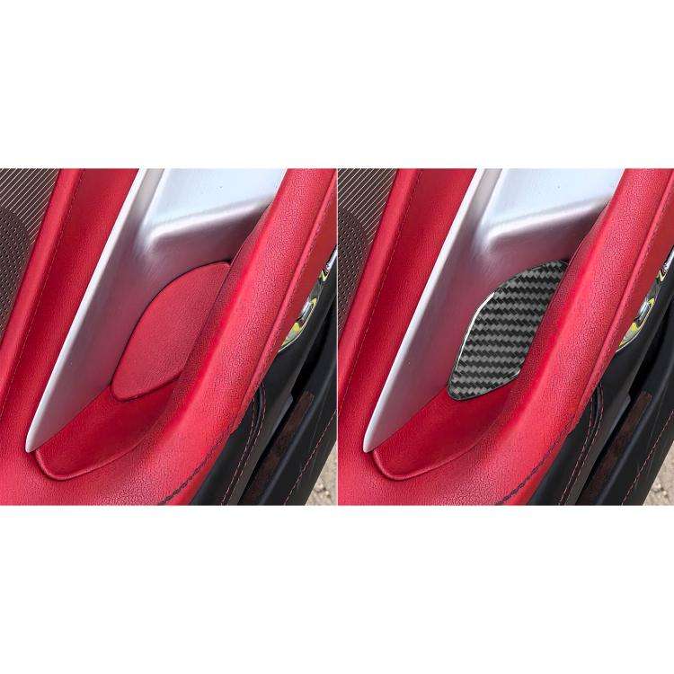 For Chevrolet Corvette C8 2pcs /Set Inner Door Bowl Sticker(Black)