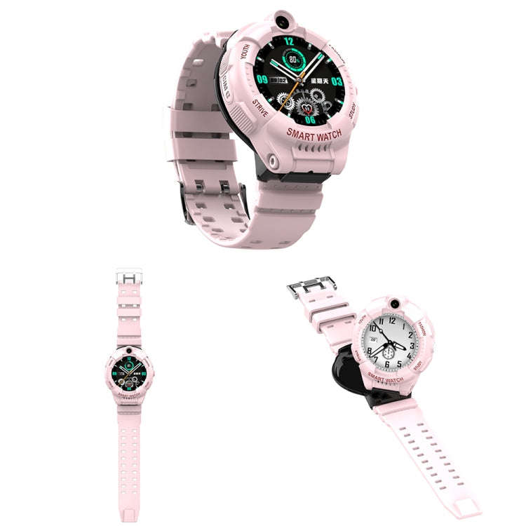 F01 1.28 inch 4G Rotatable Dual-Camera Children Smart Calling Watch With SOS Function(Black)