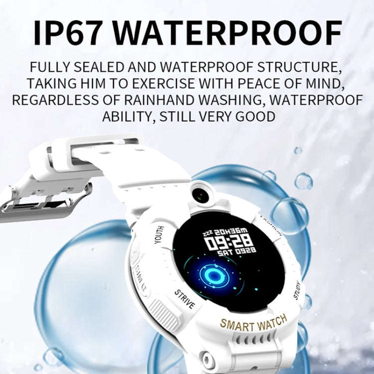 F01 1.28 inch 4G Rotatable Dual-Camera Children Smart Calling Watch With SOS Function(Black)