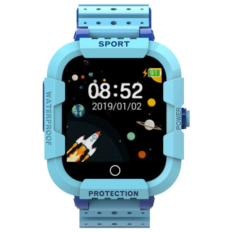 DF75 1.4 Inch 4G GPS Positioning Children Waterproof Smart Calling Watch With SOS Function(Blue)
