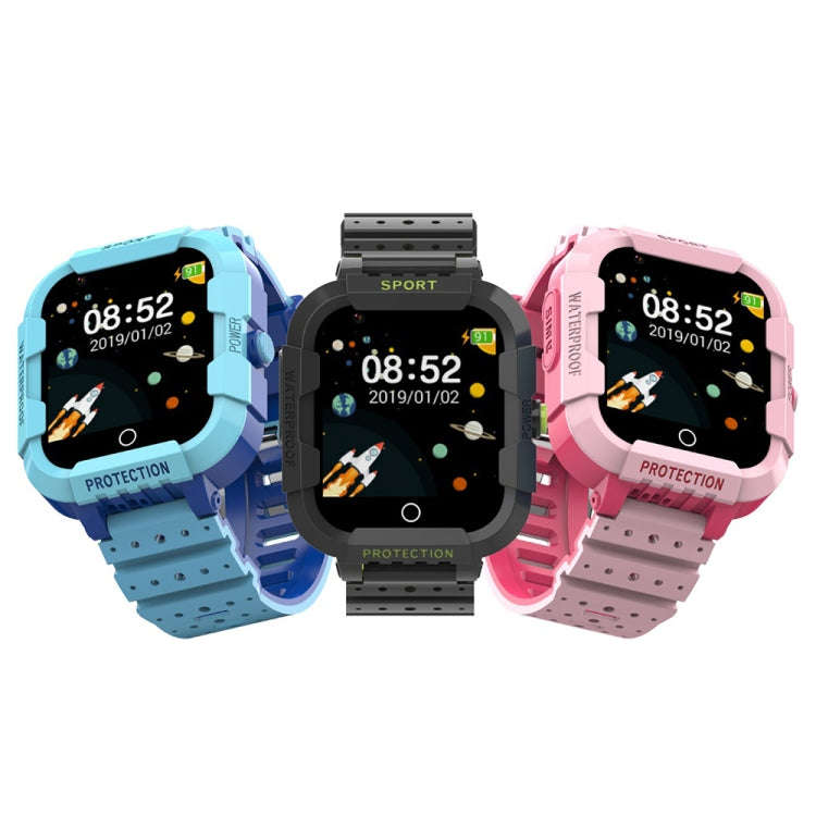 DF75 1.4 Inch 4G GPS Positioning Children Waterproof Smart Calling Watch With SOS Function(Black)