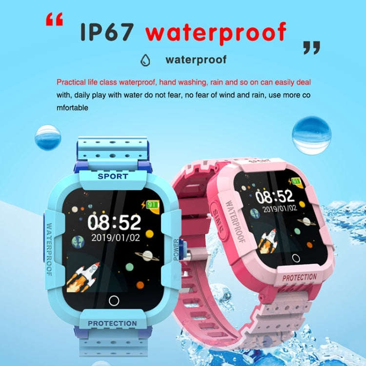 DF75 1.4 Inch 4G GPS Positioning Children Waterproof Smart Calling Watch With SOS Function(Black)