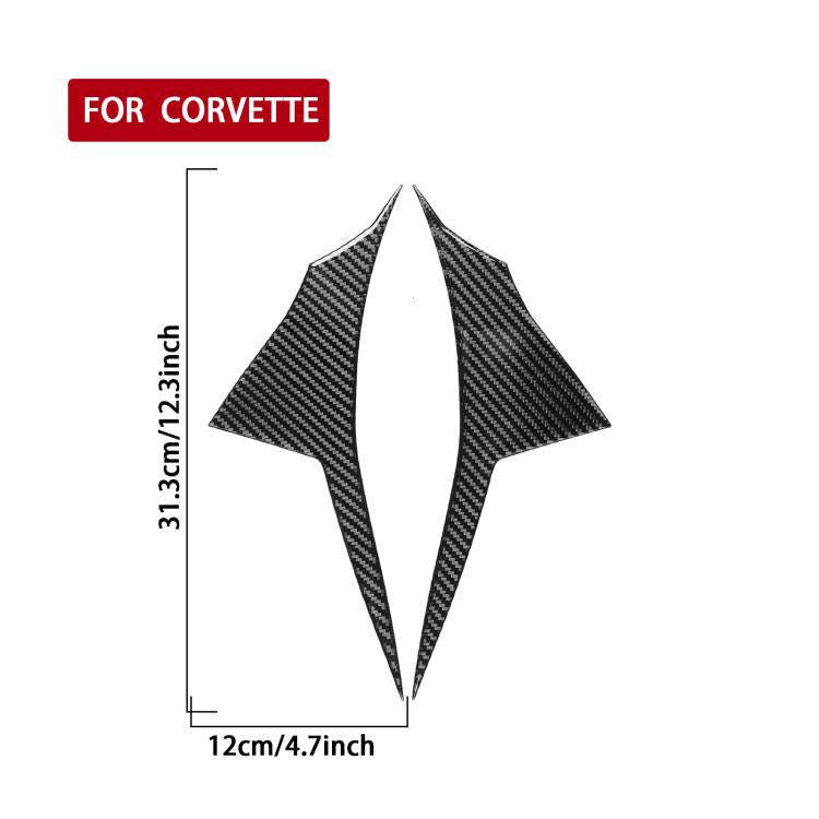 For Chevrolet Corvette C8 2pcs /Set Car Door Decorative Sticker(Black)