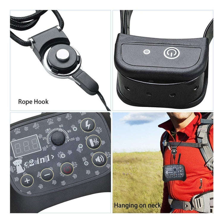 TF68 2-in-1 Dog Trainer Outdoor Electronic Wireless Fence With Collar UK Plug