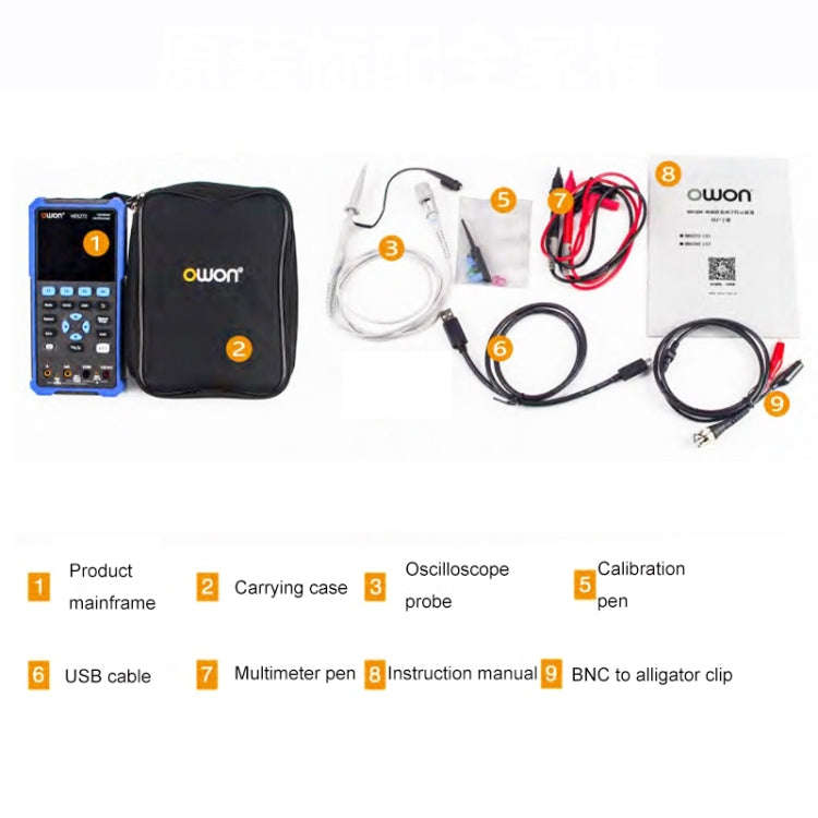 OWON VC101A (3 3/4) Oscilloscope Signal Source Multifunctional All-in-one Multimeter HDS2102S Sta...