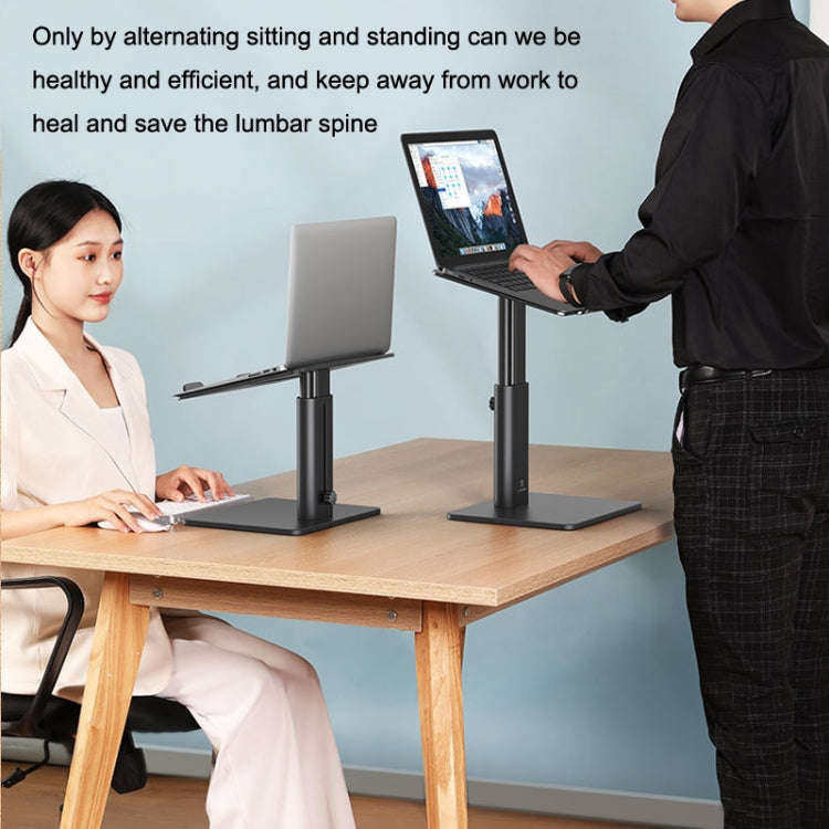 SSKY P20 Portable Aluminum Alloy Lifting And Raising Laptop Support(Black)