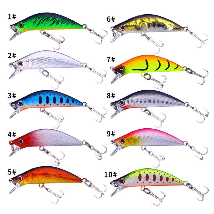 HENGJIA MI215 Submerged Mino Long-distance Casting Lure, Size: 5.5cm 5.5g(10 Color)
