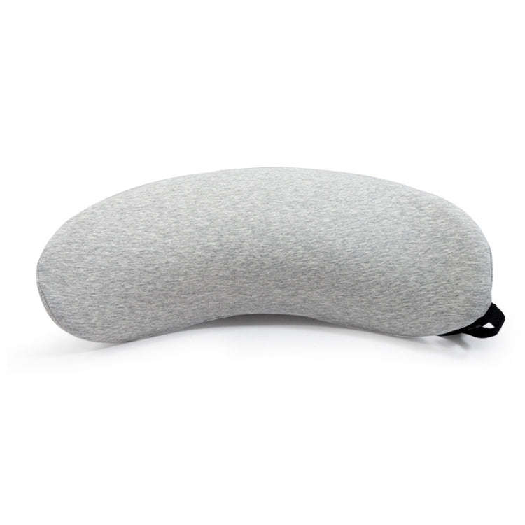 Memory Foam Lumbar Spine Cushion Pregnant Women Sleeping Lumbar Pillow(Light Gray Crescent)