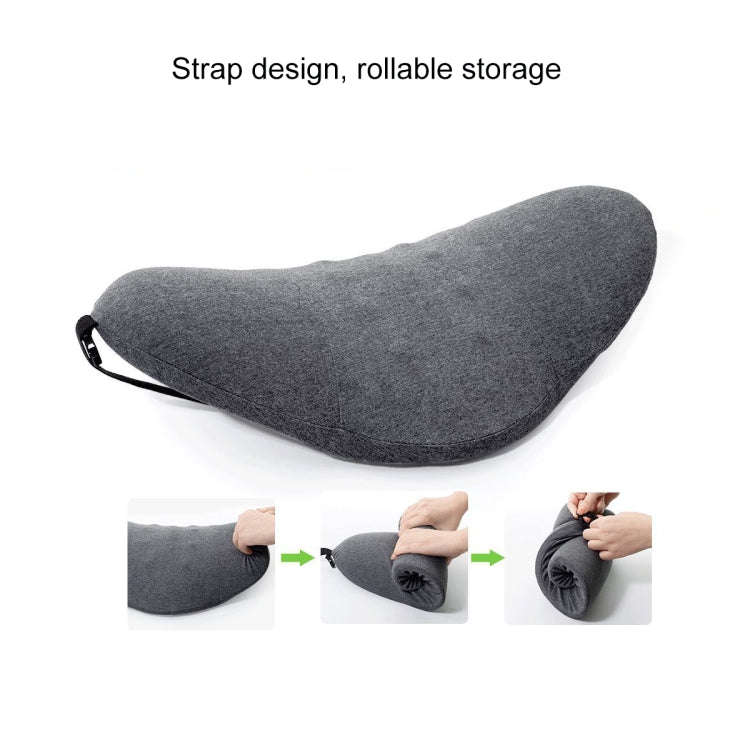 Memory Foam Lumbar Spine Cushion Pregnant Women Sleeping Lumbar Pillow(Pink Crescent)