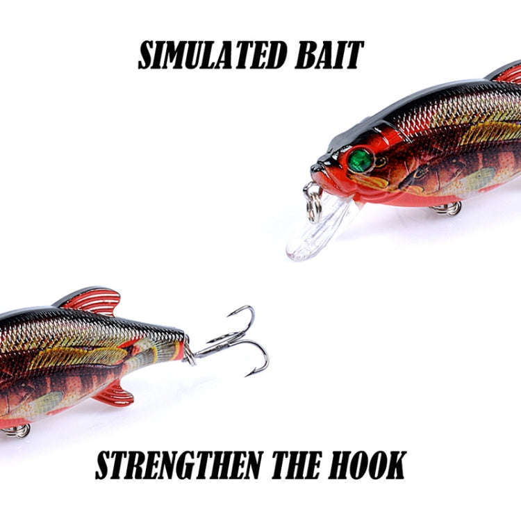 LB72 8cm/10.9g Lure Painted Floating Bionic Lure Rattle Pearl False Lure(1)