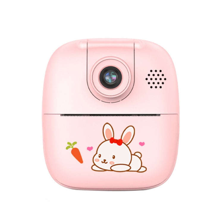 A18 HD Printable Cartoon Kids Digital Camera with Rotating Lens, Spec: Pink+16G