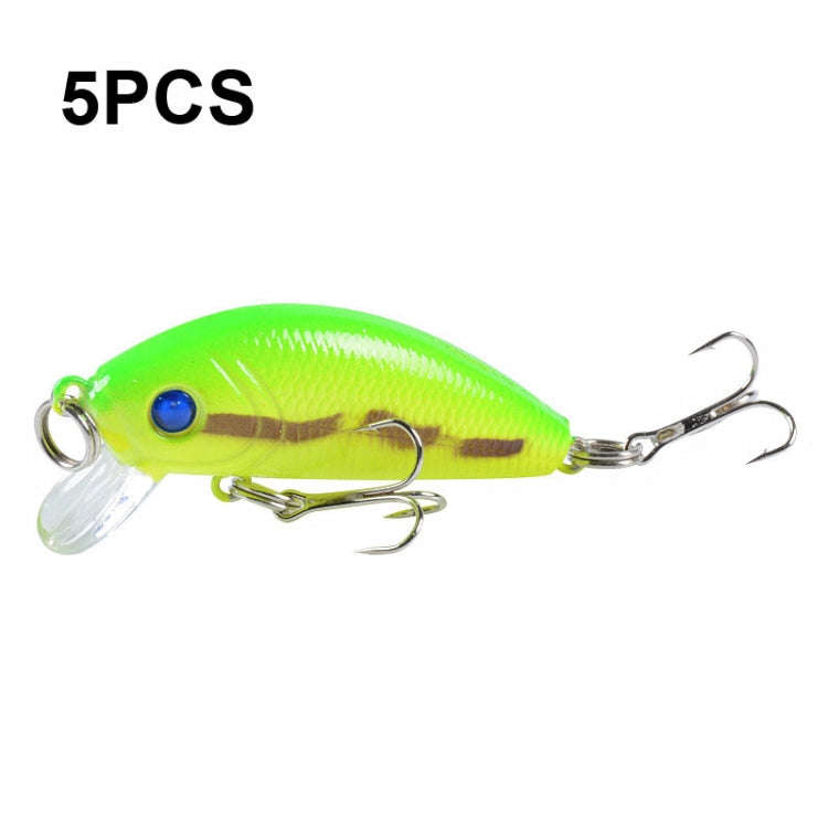 5 PCS M0081 5cm 3.6g Bionic Lure Mino Plastic Hard Lure(3)