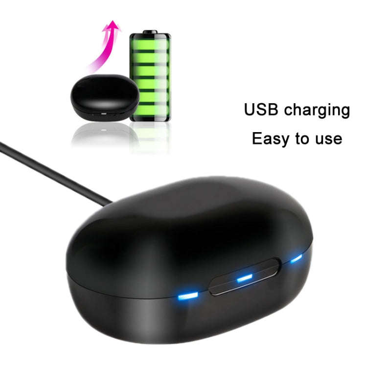 TWS In-Ear Sound Amplifier For Elderly Hearing Aid Headphones(Black)