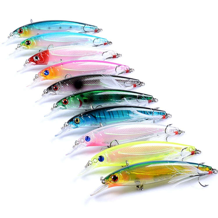 M0195 11cm/13.4g Lures Casting Feather Hook Mino Hard Baits Bionic Bait(1)