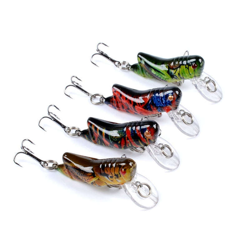 LB119 Insect Grasshopper Bionic Bait Painted Plastic Hard Bait(1)