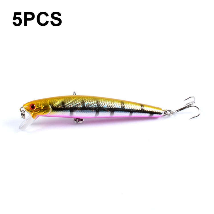 5 PCS M0205 9.6cm/9.8g Minnow Bionic Fake Bait Plastic Floating Hard Bait(2)
