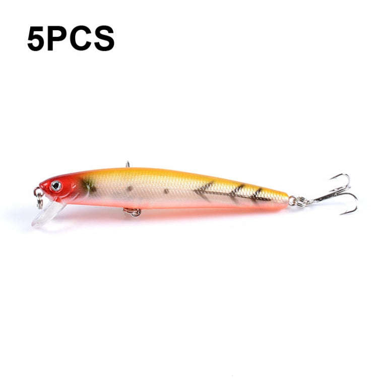5 PCS M0205 9.6cm/9.8g Minnow Bionic Fake Bait Plastic Floating Hard Bait(5)