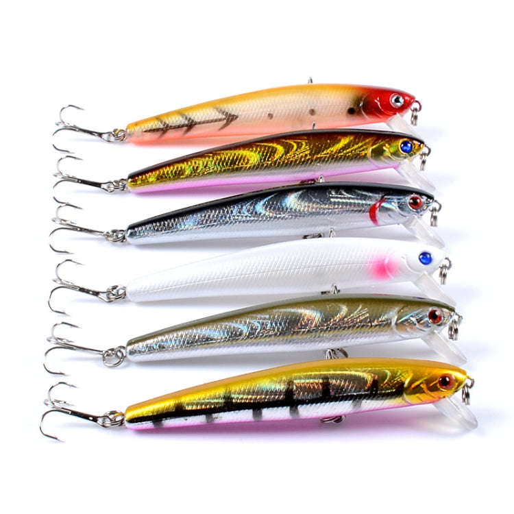 5 PCS M0205 9.6cm/9.8g Minnow Bionic Fake Bait Plastic Floating Hard Bait(1)