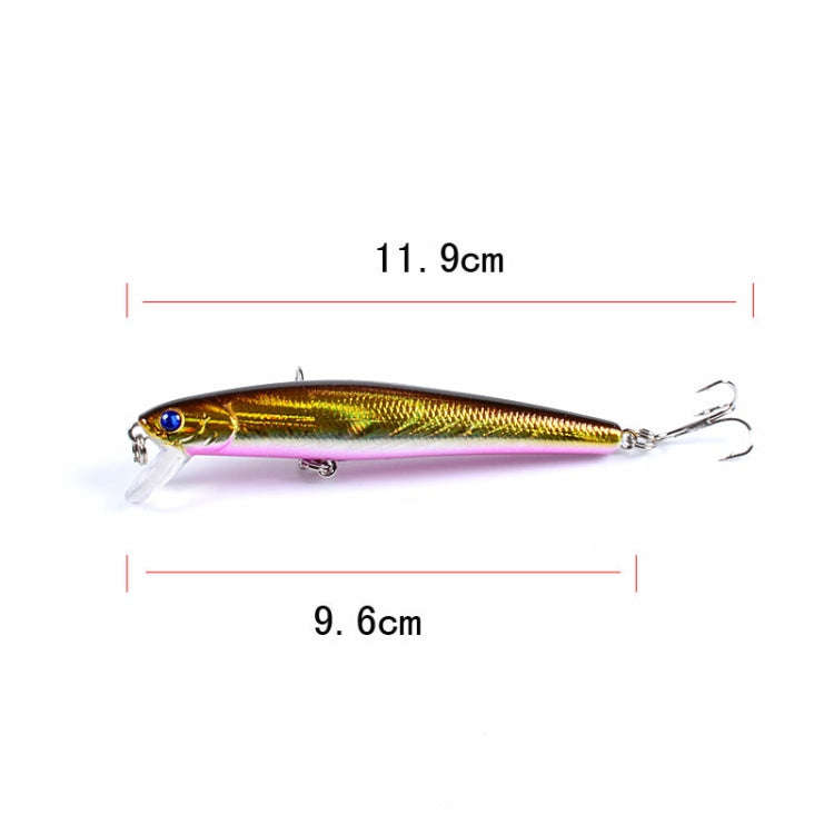 5 PCS M0205 9.6cm/9.8g Minnow Bionic Fake Bait Plastic Floating Hard Bait(1)