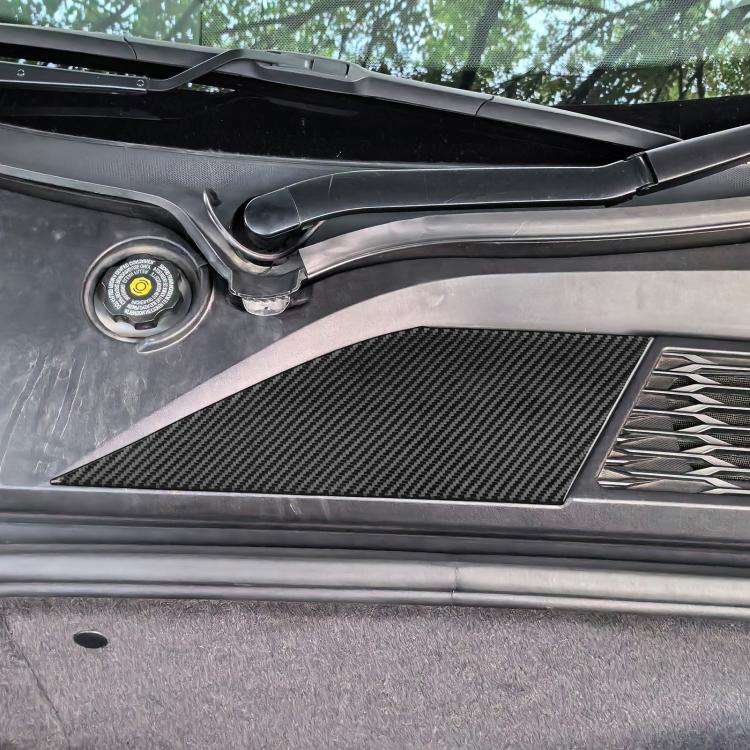 For Chevrolet Corvette C8 Right-Hand Drive Front Storage Vent Sticker(Black)