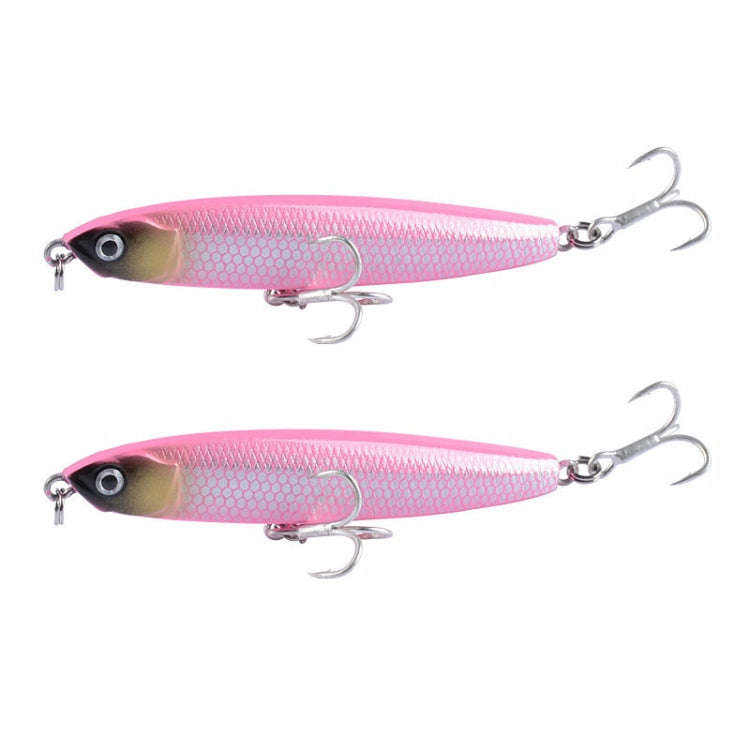 2 PCS CH79 Hard Bait Long Casting Sinking Pencil False Lure, Specification: 10.4cm 18g(2)