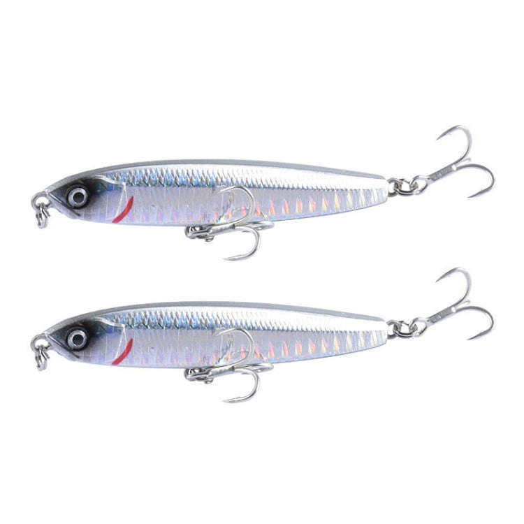 2 PCS CH79 Hard Bait Long Casting Sinking Pencil False Lure, Specification: 10.4cm 18g(3)