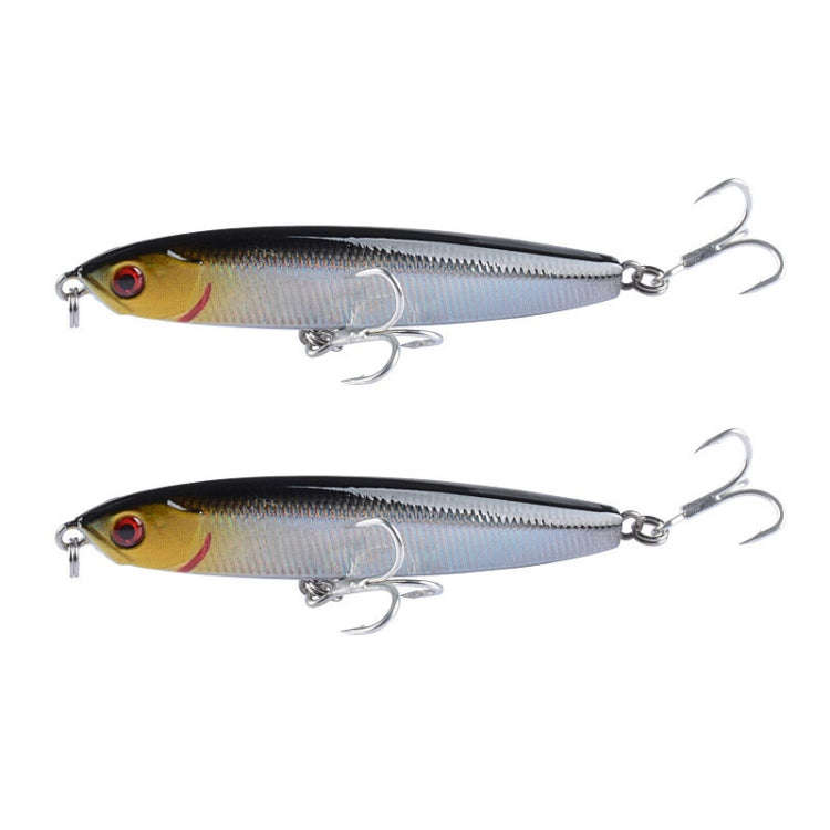 2 PCS CH79 Hard Bait Long Casting Sinking Pencil False Lure, Specification: 10.4cm 18g(4)