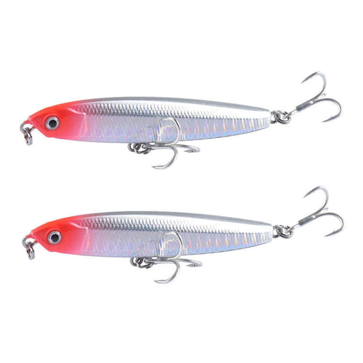 2 PCS CH79 Hard Bait Long Casting Sinking Pencil False Lure, Specification: 10.4cm 18g(5)