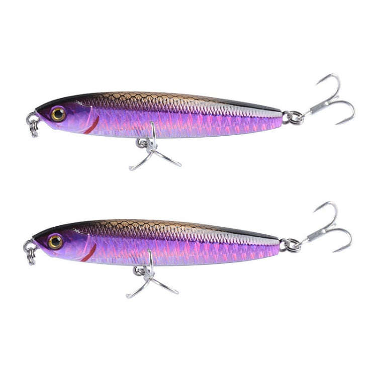 2 PCS CH79 Hard Bait Long Casting Sinking Pencil False Lure, Specification: 10.4cm 18g(7)