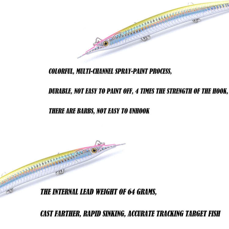 CH68 18cm/64g Bionic Long-casting False Lure Submerged Pencil Hard Bait(2)