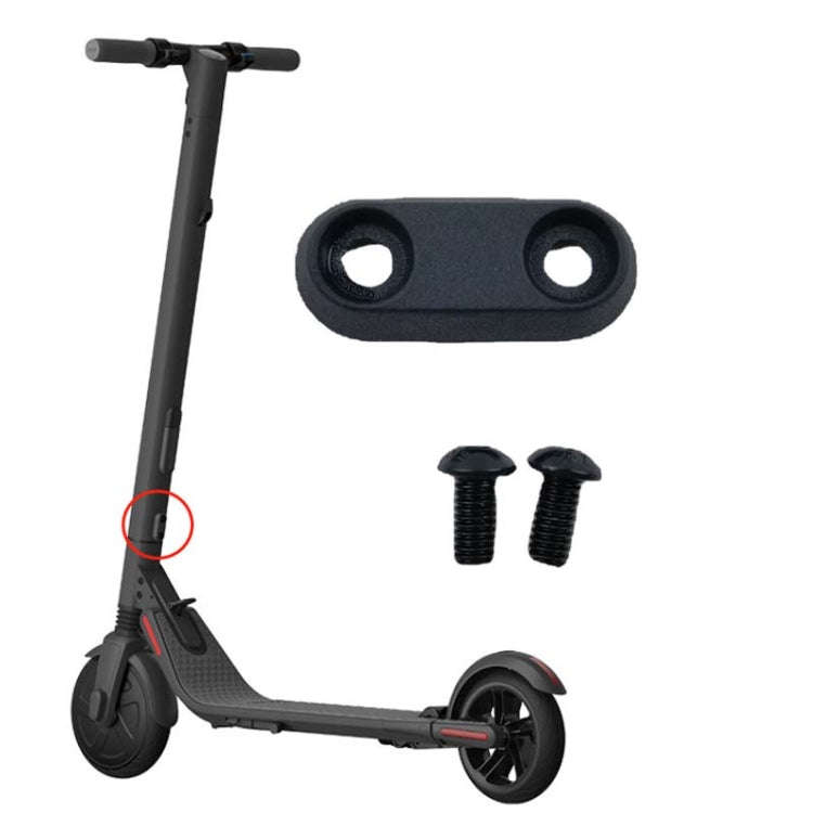 M6 For Ninebot ES1/ES2/ES4 Electric Scooter Front Fork Vertical Tube Fixed Block(Black)