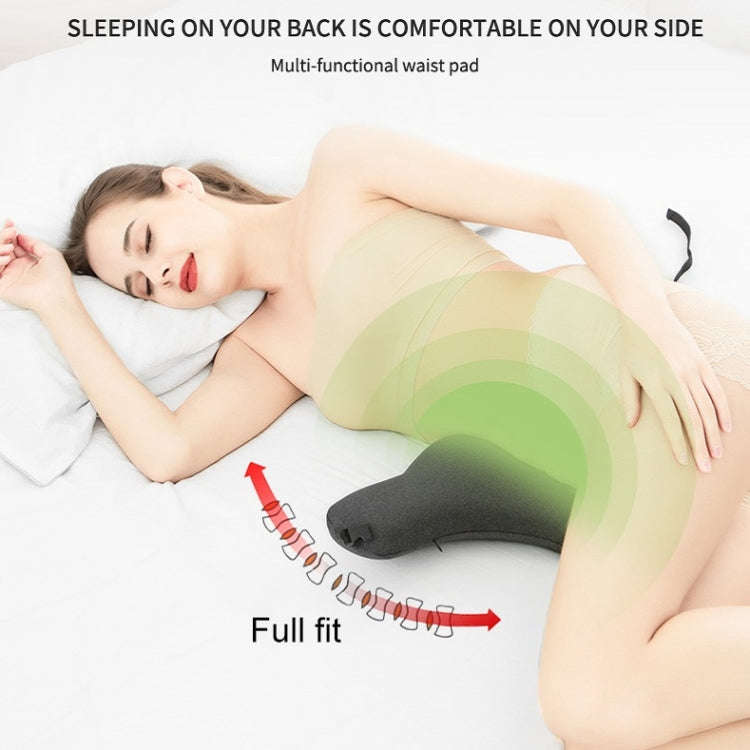 Slow Rebound Memory Foam Lumbar Pillow Neck Pillow Car Headrest(Grey)