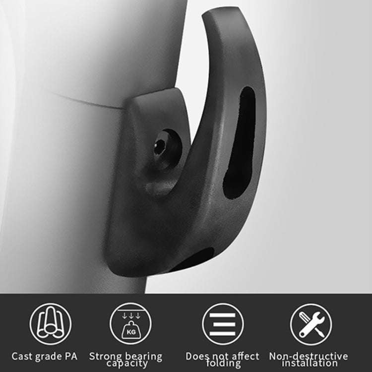 2pcs For Xiaomi M365 Series Electric Scooter Universal Storage Hook(Black)