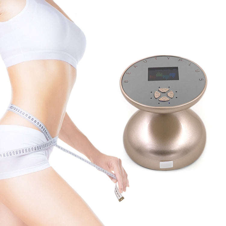 Ultrasonic Color Light RF Beauty Instrument Fat Blasting Instrument(Gold)
