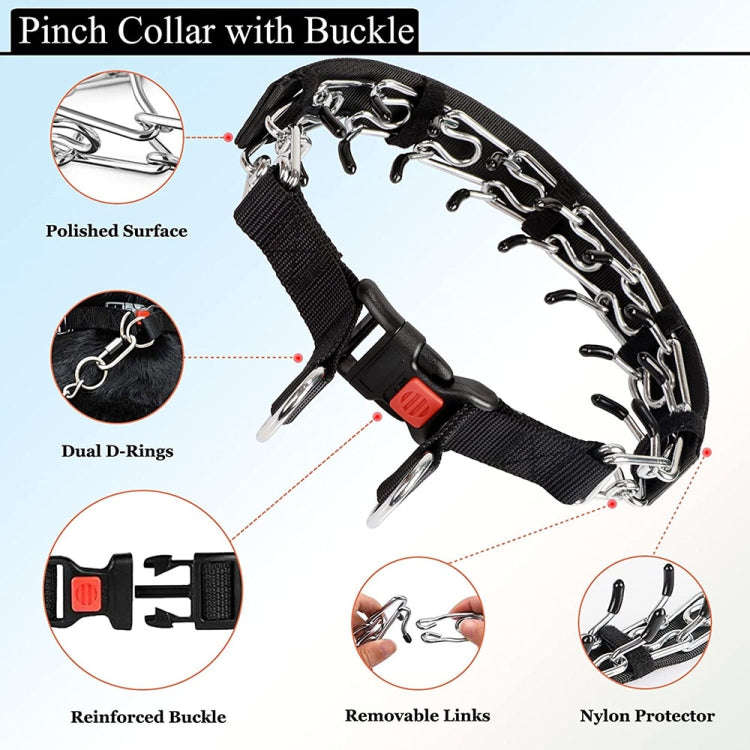 Cloth Tape Paste Detachable Training Stimulation Dog Collar, Size: L 3.5mm x 55cm(With Cap)