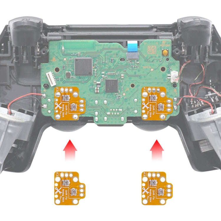 2 PCS Controller Analog Thumb Stick Drift Fix Mod For PS5 / PS4 / Xbox One(Orange)