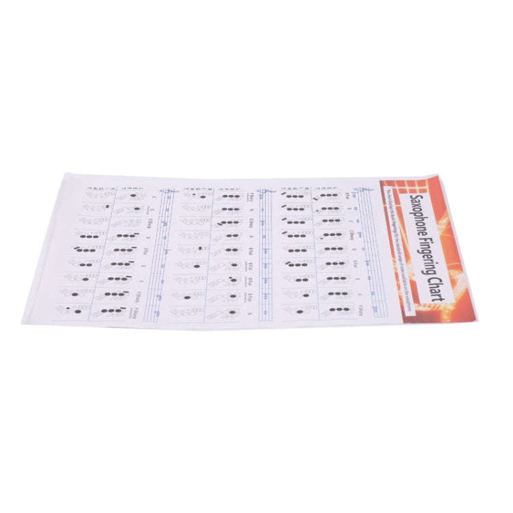Coated Paper Saxophone Fingering Chord Diagrams Saxophone Practice Figure(Large)