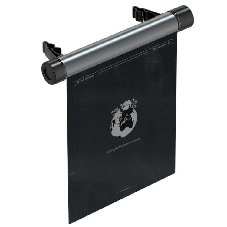 Car Mounted Garbage Bag  Folding Hanging Cleaning Organiser(Titanium Grey)
