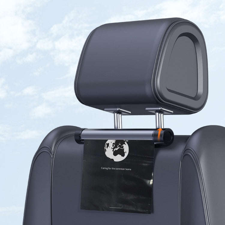 Car Mounted Garbage Bag  Folding Hanging Cleaning Organiser(Titanium Grey)