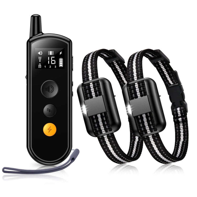 Remote Dog Trainer Rechargeable Waterproof Pet Electric Shock Collar Receiver+Remote Control