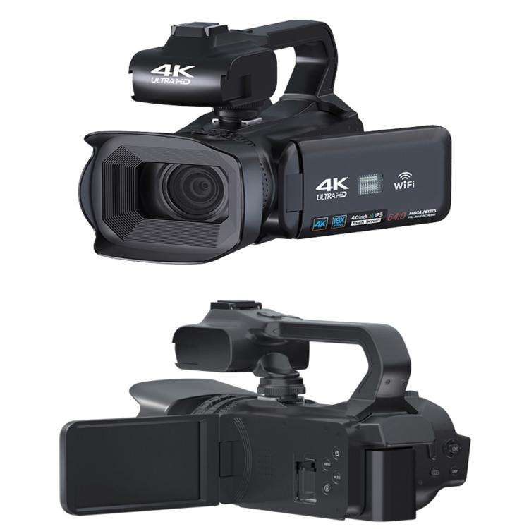64MP 18X Zoom 4-Inch Touch Screen Handheld Digital Video Camera(16G)