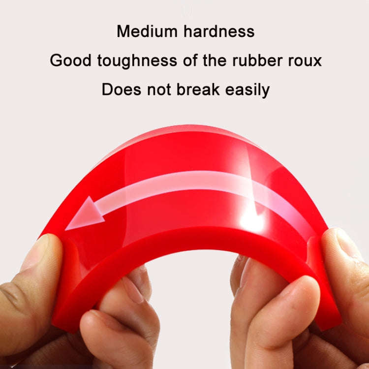 Plastic Bull Bar Film Squeegee Car Glass Cleaning Tools(Red With Handle)
