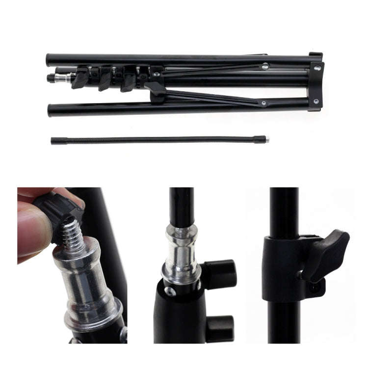 1.6m Live Photography Light Stand Thickened Anti-folding Tripod With 30cm Hose