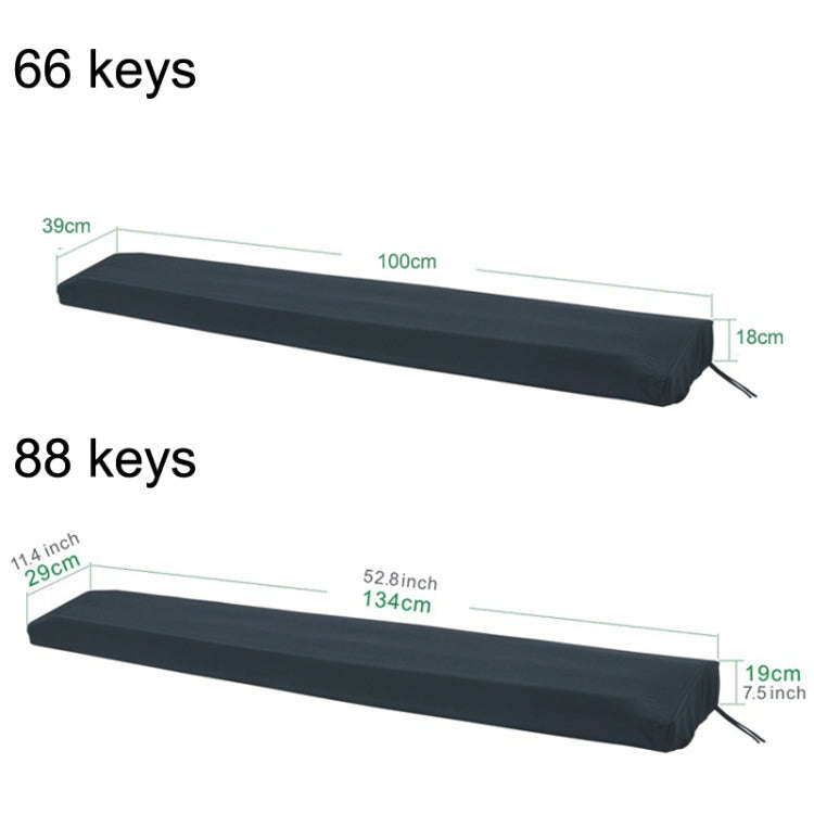 With Drawing Rope Dust -Proof Waterproof Adjustable Electronic Piano Hood, Style: 88 Keys
