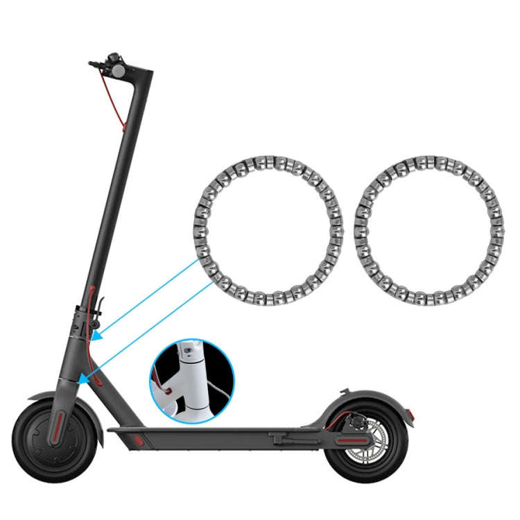 2pcs For Xiaomi M365/Pro Scooter Steering Bearing(Silver)