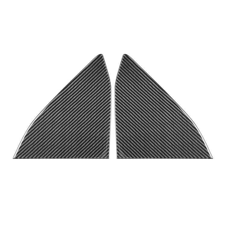 For Chevrolet Corvette C8 2pcs /Set Rear Triangle Window Decoration Sticker(Black)