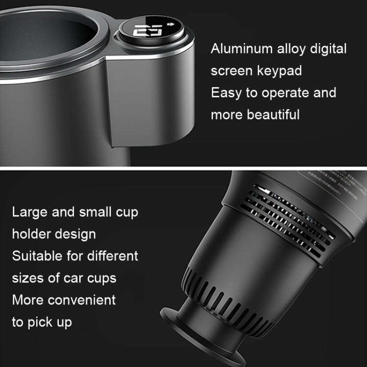 Car Digital Display Fast Cooling and Heating Cup, Style: Generation 1 Black
